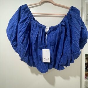 NWT MISA Los Angeles Cosima Top – XS – Blue